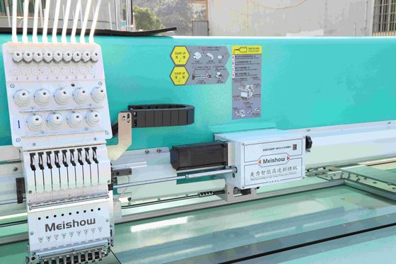 1200RPM হাই স্পিড কম্পিউটারাইজড ব্রোডারি মেশিন 10 হেড টেকসই