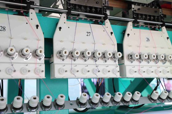 1000RPM চেনিল ব্রোডারি মেশিন 6 সুই 15 হেড কম্পিউটারাইজড স্বয়ংক্রিয় ব্রোডারি মেশিন