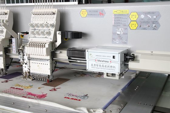 220V 380V টুইন সেকুইন হাই স্পিড ব্রোডারি মেশিন 9 সুই 20 মাথা