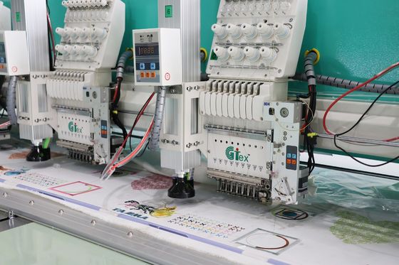 15 হেড লেজার কাটিং ব্রোডারি মেশিন 220V 380V ফুল ফ্যাব্রিক ব্রোডারি মেশিন
