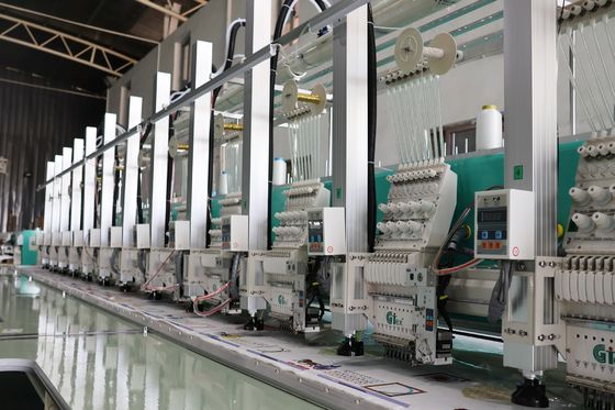 15 হেড লেজার কাটিং ব্রোডারি মেশিন 220V 380V ফুল ফ্যাব্রিক ব্রোডারি মেশিন