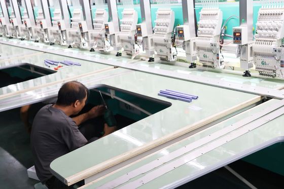 9 সুই সহজ Cording সূচিকর্ম মেশিন 15 মাথা লেজার কাটা সূচিকর্ম মেশিন