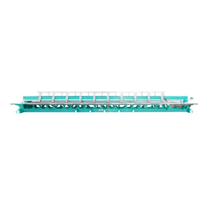 1200RPM মোটর লক হেড সহ ফ্ল্যাট কম্পিউটারাইজড হাই স্পিড ব্রোডারি মেশিন কাস্টম